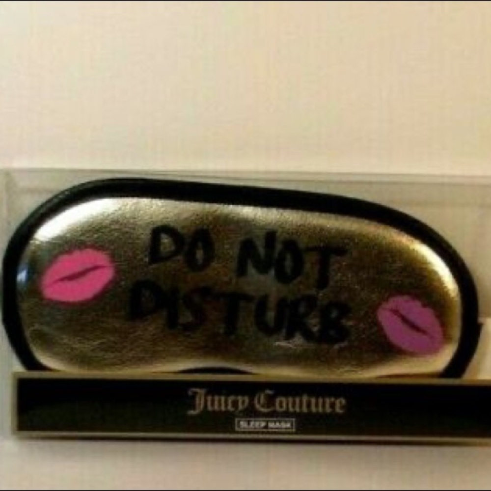 Juicy Couture Gold PVC Do Not Disturb Sleep Mask